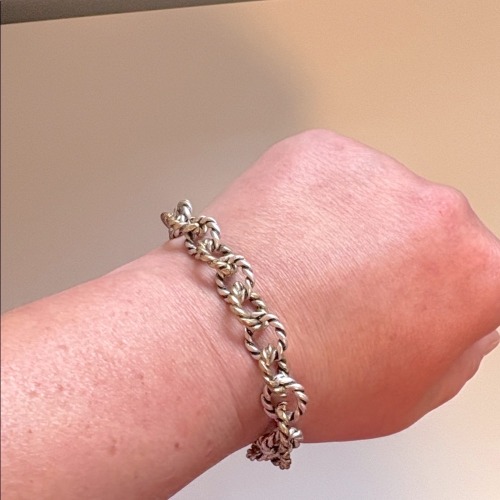 NWT [Patricia Nash] Rope Chain Ring Adjustable Designer Bracelet, Gold Tone - Picture 9 of 10